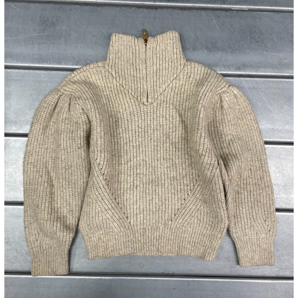Scotch & Soda Balloon Sleeve Turtleneck Sweater Youth Size 8 Beige Knit